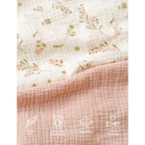 100% Pack Pack Konssy Muslin Mini Crib Sheets, Soft Cotton and Play Sheets for N Play Mattress, Playard Baby Crib