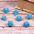 Amogeeli 7pcs Hand-Carved Crystal DND Dice Set, Stone Polyhedral Rolling Dice Kit for RPG Table Game