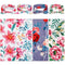 Moukeren 4 Sets Newborn Receiving Blanket Headband Set Baby Flower Swaddle Infant