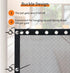 6 (120'' 30'') NWK Magic Dog Gate for Stairs Pet Gate for The House Providing a Safe Enclosure for Pets to Play