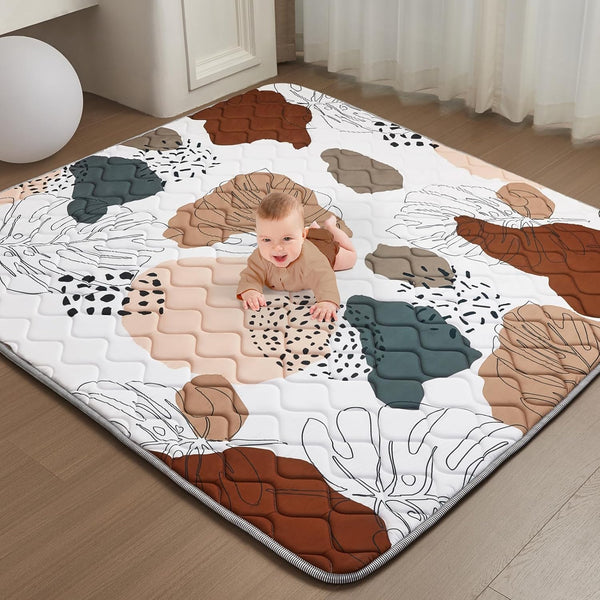 Baby Play Mat - Thicken 50x50 Inch Soft Foam Crawling Mat for
