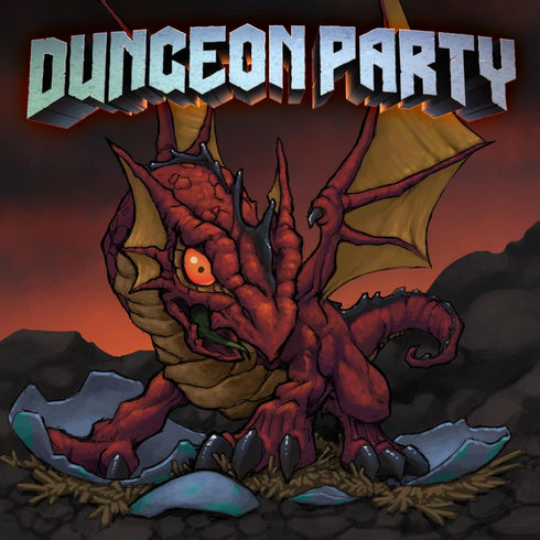Dungeon Party - Starter Pack: Forbidden Games, Coin Bouncing Role-Playing Card Game, Ages 10+, 1-6 Players
