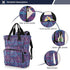SUABO Backpack Tree Grid Pattern Baby Diaper Bag Large Bag Waterproof Travel Diaper Bags for Moms and Dads