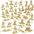 BMC Plastic Army Women - 36pc Tan Female Soldier Figures Made in USA
