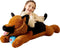 Giant German Shepherd Dog Stuffed Animal Plush Toy, 30" Large Cuddly Puppy for Kids Birthday Gifts