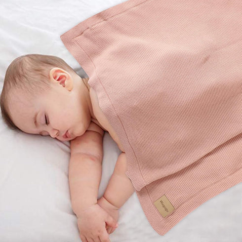 30 40 Inch Baby Blanket x Soft Knit for Boys & Girls Cotton Nursery Swaddling Blankets Toddler Knitted Crochet