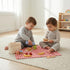 Set 30-Piece 3+ Pillowhale Wooden Play Food for Kids, Pretend Picnic Toy with Sandwiches, Fruits, Cups, Plates