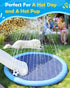 0.58 mm Summer (67in, Peteast Splash Pad for Dogs & Kids - Anti-Slip Dog Pool for Large Dogs, Thickened Durable Outdoor