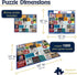 1000 24"x30" White Mountain Piece Jigsaw Puzzle Dog Quotes Collage Puzzles with Large Pieces Gift for Adults and Family