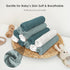 -100% -12 Pack, 12x12 Inches Sunny zzzZZ Baby Muslin Washcloths Cotton Muslin Soft Baby Bath Wash Cloths and Absorbent