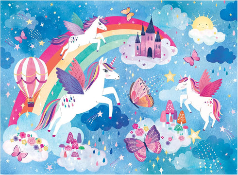Unicorn Dreams Scratch and Sniff Puzzle from Mudpuppy – 60 Piece Jigsaw with 6 Shaped Pieces, 3 Magical Scents
