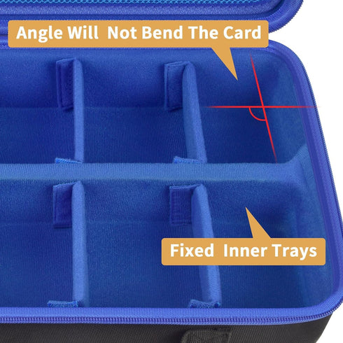 Trading Card Case Storage Box for 2700+ Cards, Travel Organizer Holder Compatible with TCG/Topps Baseball/Sports Cards