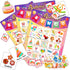 Birthday Bingo Game for Kids, 24 Players, Happy Birthday Bingo Cards with 40Pcs Reward Stickers, Classroom Activities