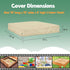 72x72 inch 420D Extra Large Sandbox Cover, Marine-Grade Heavy Duty Sand Box Lid, Full Protection for Large Wooden Play