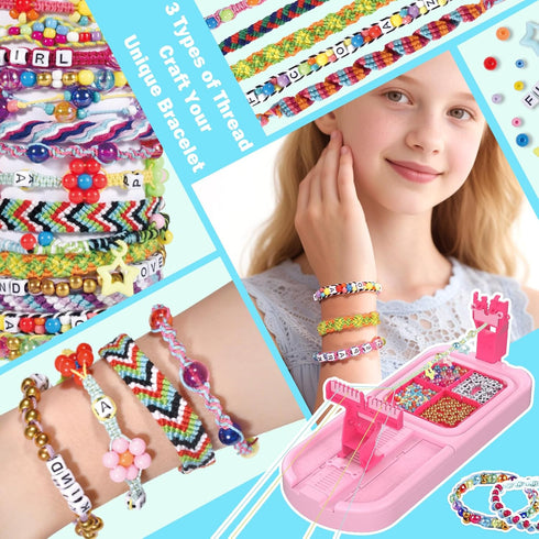8-12,Friendship 6 7 8 9 10 11 12 IFLOVE Arts and Crafts for Kids Ages Bracelet Making Kit for Girl,DIY Arts and Crafts