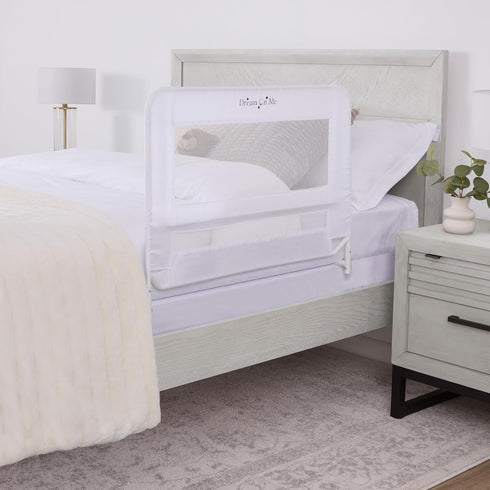 Dream On Me Lightweight Mesh Security Adjustable Bed Rail for Toddler, Breathable Mesh Fabric, Suitable for All Types