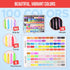 Art Vista Set 100 Set Premium Watercolor Paint Bundle with Bright Colors & Paper Pad for Beginners & Professional