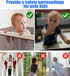 JIFTOK Baby Gate for Stairs - 10ft L x 2.66ft H Mesh Netting Safety Net for Kids, Pets, Indoor & Outdoor (Brown)
