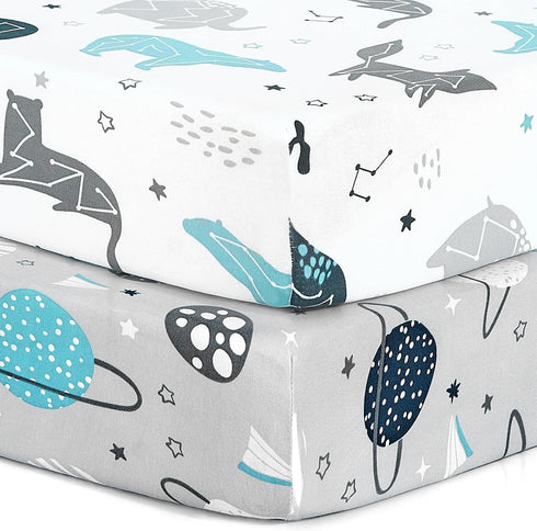 Pack n Play Stretchy Fitted Playard Sheet Set BROLEX 2 Pack Portable