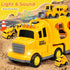 6 3-5-7, 3 4 5 6 7+ Construction Toy Trucks with Construction Vehicles, Sound Light Transport Carrier Truck