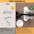 WILZEIMY 3M (White-2Pack) Door Lever Locks for Kids Safety, Strong Adhesive Baby Proofing Door Handle Locks, Durable