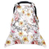 Floral Baby Car Seat Canopy Soft Plush Dotted Backing Baby Car Seat Cover Girls, Infant Carseat Canopy, Stretchy Multi