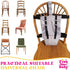 Harness Seat for Baby High Chair - Safety Accessory for Feeding, Must Have for Travel Essentials (Grey)