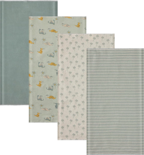 Cudlie 4 Pack Receiving Blankets: Ultra-Soft Essentials for Baby Boys and Girls,