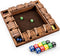 ropoda Shut The Box Game, Upgraded 12 Numbers Wooden Board Games for