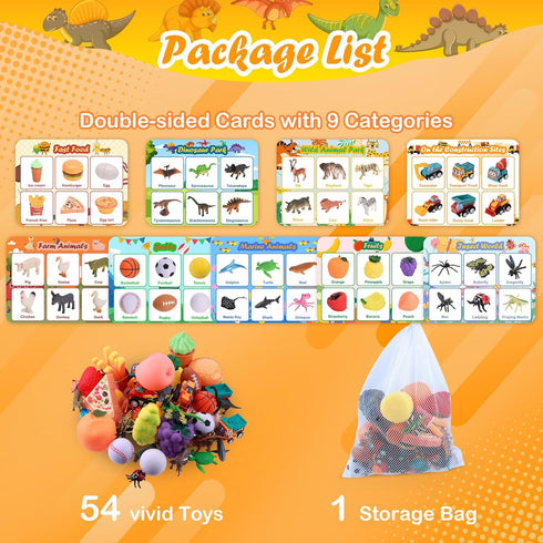 Playset, 2+ Nicella Sorting Toys for Toddlers, Learning Education Toys Montessori, Multiple Theme Fine Motor Skills