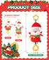 6-12-18-36 Tummy Jollybaby Car Seat Stroller Crib Hanging Toy for Baby Months, My Baby First Christmas Santa Claus