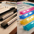 ezylgo Set 4, 17.3 Inch Mahjong Racks with Pushers of Solid Pine Wood Tile Holders in Vintage Black, All-in-One Trays