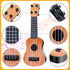 Lenwen 12 Pcs Kids Toy Guitar, 10 Inch Ukulele Beginner Musical Instrument for Toddlers, Educational Toy