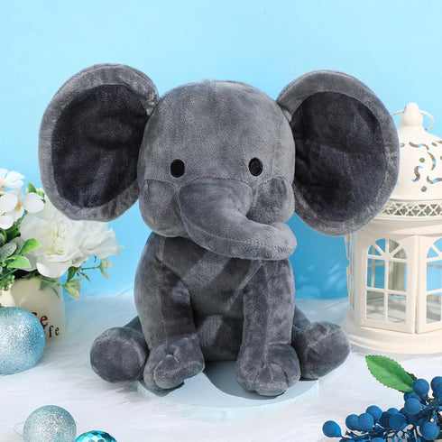 9 Pieces Elephant Stuffed Animals, Soft Cute Plush Toys for Baby Shower and Birthday Party Supplies