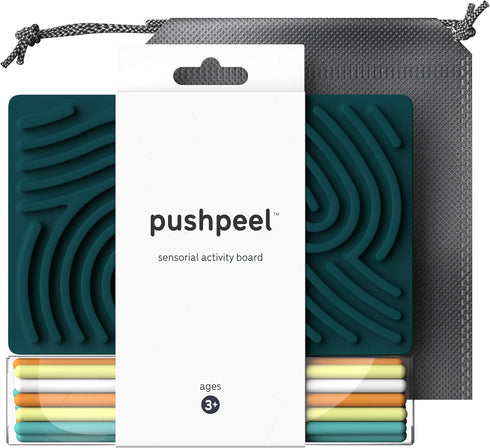 Pushpeel Sensory Activity Board: Silicone Fidget Toy for Calming, Stress, Anxiety, ADHD