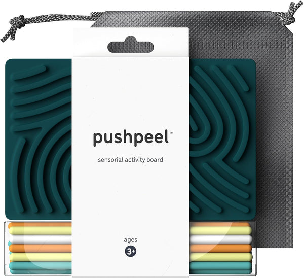 Pushpeel Sensory Activity Board: Silicone Fidget Toy for Calming, Stress, Anxiety, ADHD
