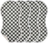 FLildon 2PCS Muslin Burp Cloth for Baby Checkered Black White Super Absorbent Burping Cloths, Bibs for Newborn Boys