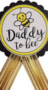 Daddy to Bee Pin for Baby Shower, Yellow and Black Pin for Dad to Wear at Baby Shower, Baby Sprinkle