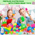 30 Pack 4 IJIGU Prefilled Easter Eggs with Toys, Bulk Mix Sizes Plastic Easter Eggs with Toys Inside, Surprise Eggs
