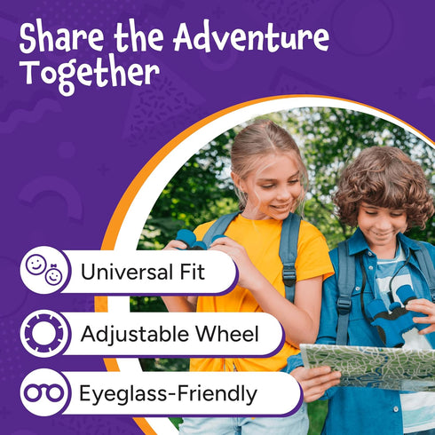THINKPEAK Toys 3-12 Think Peak Green Binoculars Science Toy for Kids Ages Years - Real Compact Outdoor Adventure & STEM