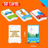 50PCS 4 SpriteGru Travel Scavenger Hunt Card Game, Road Trip Car Games Fun Eye Find & Seek Card Game Funny Activity
