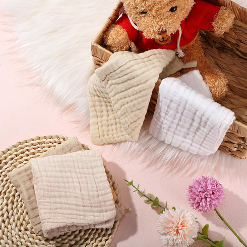 8 12 12 Inch 4 SmoothNovelty Pcs Baby Washcloths for Newborn x Muslin Face Towels Cotton Absorbent for Delicate Skin