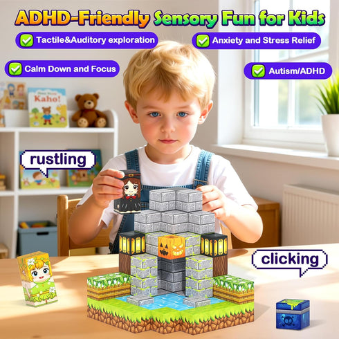 100 3-5 4-6 5-7 8-12 Playset Gooidea Magnetic Blocks - Building Blocks Mine Magnets Building Craft Autistic Kids