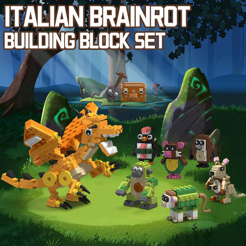 Myth Qholve 9 1 Italian Brain Rot Unique Cartoon Characters Building Blocks in Educational & Entertaining Gift Idea