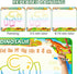 Jasonwell Aqua Water Doodle Mat 60x40 Inches, Large Magic Drawing Mat for Kids Age 2-8, Educational Christmas Birthday