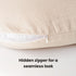 2 Pack Konssy Muslin Nursing Pillow Covers, Soft and Cute Nursing Covers for Breastfeeding Pillows, Ideal for Newborn