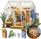 DIY Miniature House Kit, Dreamy Garden House for Adults, Mini House Making Kit with Furnitures
