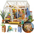 DIY Miniature House Kit, Dreamy Garden House for Adults, Mini House Making Kit with Furnitures