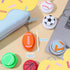 12 3D JOYIN Pcs Sports Balls Fidget Clicker Toys, Printed Sensory Toy Clicker Keychain Fidget Toys for Relief Stress