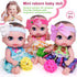 6" 16 cm 3 Cute Small Baby Doll Newborn Baby All Vinyl Reborn Baby Dolls for Girls Swivel Mini Dolls Crying Baby DIY